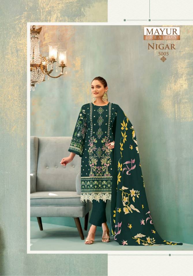 Nigar Vol 5 By Mayur Printed Cotton Dress Material Wholesale Market In SUrat
